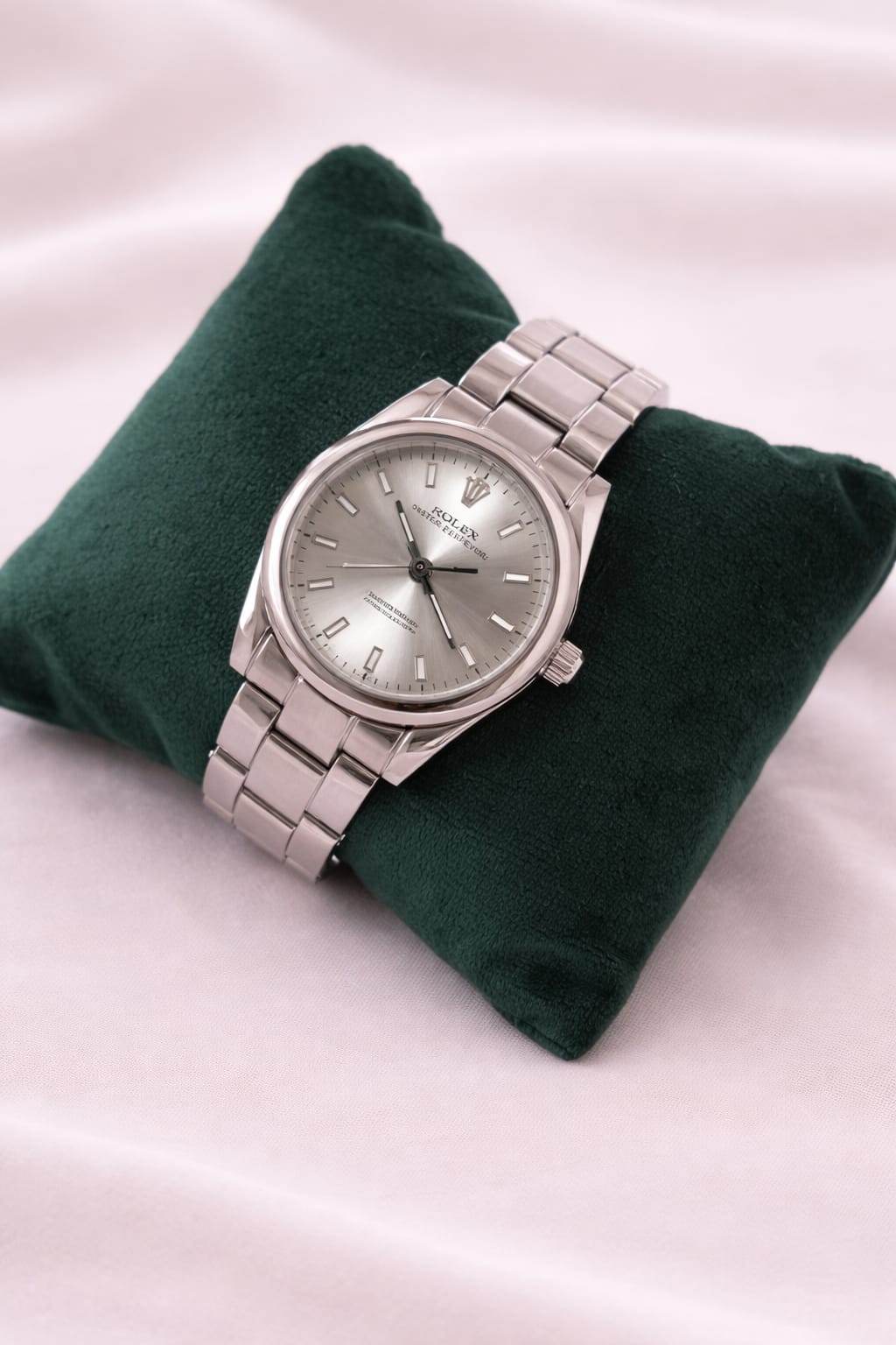 Montre Rolex Oyster Perpetual Argenté